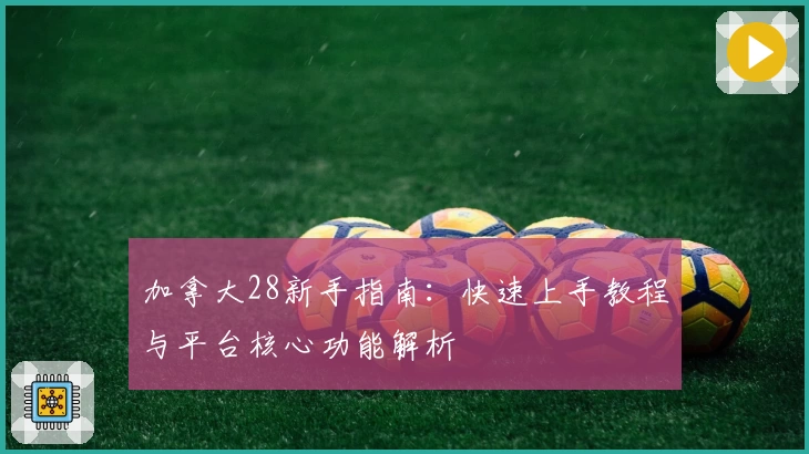 加拿大28新手指南:快速上手教程与平台核心功能解析