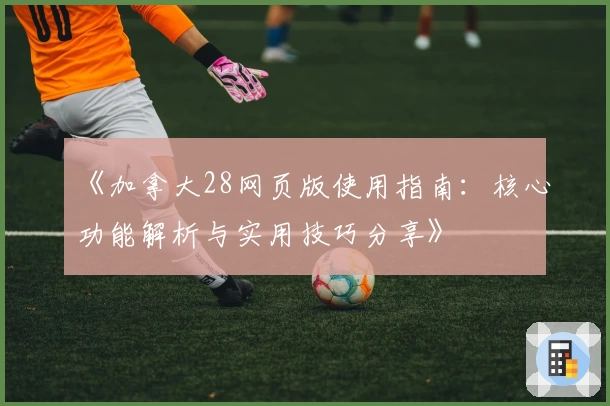 《加拿大28网页版使用指南：核心功能解析与实用技巧分享》